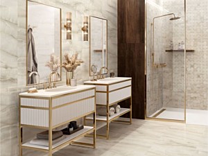 Elysium Tile - Akoya Ivory Glossy 24x48